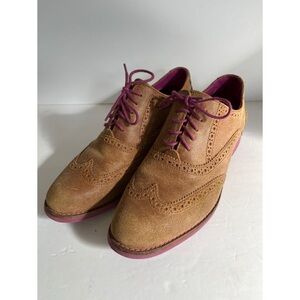 Cole Haan Brown Suede Alisa Oxfords Women’s 8.5
